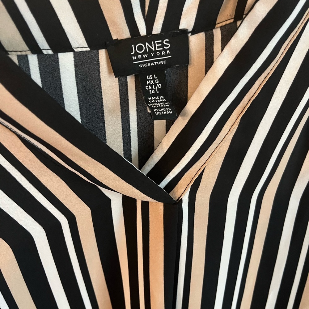 Jones New York Striped Blouse